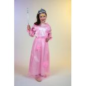Kinderkostüm - Prinzessin Selina - rosa Kleid - Gr. 104 - 116