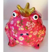 Pomme Pidou Frosch Freddy, Pink Edition, Design kl. Blumen