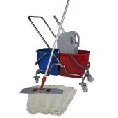 CleanSV® Wischset 50 cm  Reinigungswagen Putzwagen Bodenwischer Mop