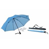 EUROSCHIRM Swing liteflex hellblauer Regenschirm für Damen und Herren Trekking
