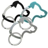 Schlüsselanhänger Hundekopf-Karabiner