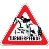 Warnaufkleber Turnierpferde, groß