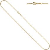 Erbskette 585 Gelbgold 2,5 mm 45 cm Gold Kette Halskette Karabiner