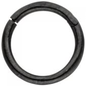 Segmentring Edelstahl schwarz mit Klick-System Ringstärke 1,2 mm