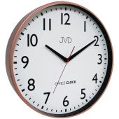 JVD TS20.3 Wanduhr Quarz analog Metall rotgold farben rund