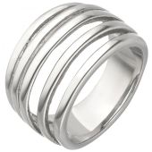 Damen Ring Edelstahl breit