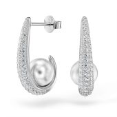Neu: Auffällige elegante Perlenohrringe für Damen aus 925 Silber