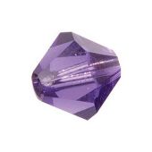 Glaskristall Doppelkegel purple velvet