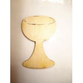 Holz Kleinteile gelasert Weinglas, Kelch