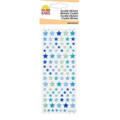 Crystal Sticker Stern klein blau 8X24CM / 1 Bogen