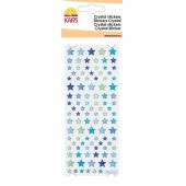 Chrystal-Sticker Stern, blau, Expoxysticker