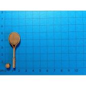 Tennisschläger mit Ball 50 mm