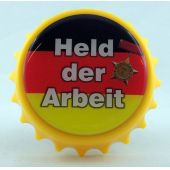 Kapselheber Held der Arbeit Flaschenöffner Magnet DDR