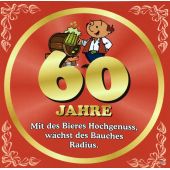 Flaschenetikett Bier 60.Geburtstag Jubiläum Geschenkidee Präsent