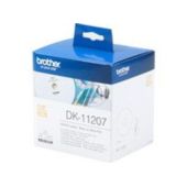 Brother Einzeletikettenrollen DK-11207, CD/DVD-Etiketten, 100St/Rolle, Durchmesser:58 für QL-500 /-