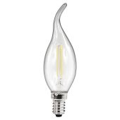 LED Filament Kerzenlampe Windstoß McShine, E14, 4W, 490lm, warmweiß, klar