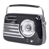 Tragbares Nostalgie Radio "FREESOUND-VR40B" mit Bluetooth, USB & FM 30W, schwarz
