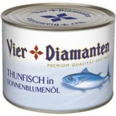 Vier Diamanten Thunfisch in Sonnenblumenöl 1,35 kg