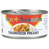 Vier Diamanten Thunfisch pikant 185g