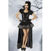 Vampirkostüm schwarz Größe XL