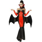 Vampirkostüm schwarz/rot Größe L/XL