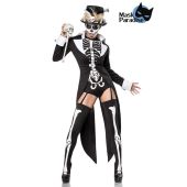Voodoo-Priesterin: Voodoo Priestess schwarz/weiß Größe 2XL