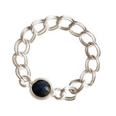 Gemshine - Damen - Ring - 925 Silber - Saphir - Blau - Beweglich - Geschmeidig