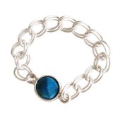 Gemshine - Damen - Ring - 925 Silber - Türkis - Blau - Beweglich - Geschmeidig
