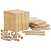 Mathematische Holzwürfel Montessori Zahlen lernen im Kindergarten Schule Mengenlehre Mathematik üben