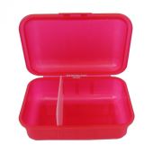 Brotboxen rot mit 2 Trennstegen Brotzeitbox Brotzeitdose Brotdose Frühstücksdose Kinderbox