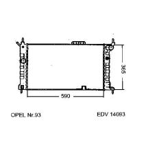 NEU + Kühler Vauxhall Astra .3 1.4 / 1.6 / 1.8 / 2.0 - 16V Schaltgetriebe / Klimaanlage - 9.xx - 8.xx - Opel A