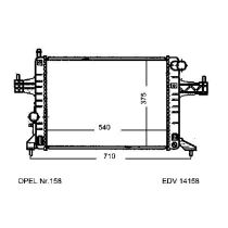 NEU + Kühler Opel Corsa C 1.4 - 16V / 1.8 - 16V Schaltgetriebe / Klimaanlage - GM / Vauxhall 9.00 - 8.05 - Hol