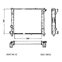 NEU + Kühler Seat Malaga GL / GLX 1.2 / 1.5 Schaltgetriebe - 9.84 - 8.xx - Seat Ronda L / P / GL / GLX 1.2 / 1