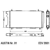 NEU + Kühler Austin Metro / MG 1.0 / 1.3 / Turbo - Rover / BMC 09.80 - 08.84 - ATP1084 ATP1169 ATP5029 NAM4533