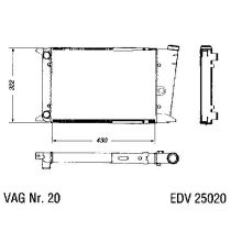 NEU + Kühler VW Jetta 1 16 / 17 1.1 / 1.3 Schaltgetriebe - VAG / VW / Audi 9.79 - 8.81 - VW Scirocco 1 53 1.1