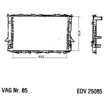 NEU + Kühler Audi 100 44 - C4 2.8 - V6 Schaltgetriebe / Klimaanlage - VAG / VW / Audi 9.90 - 8.92 - Kühlsystem