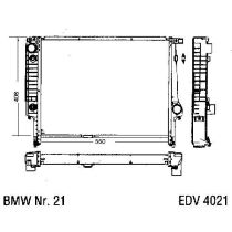 NEU + Kühler BMW 3 E 36 325 TD Klimaanlage / Automatic - 9.90 - 8.93 - Kühlsystem Wasserkühler / Radiator + +