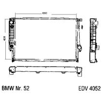NEU + Kühler BMW 5 E 34 525 Klimaanlage / Automatic - 9.91 - 8.95 - Kühlsystem Wasserkühler / Radiator + + + N