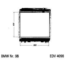 NEU + Kühler BMW 3 E 21 320 / 323 Klimaanlage / Schaltgetriebe - 9.77 - 8.79 - Kühlsystem Wasserkühler / Radia
