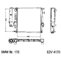 NEU + Kühler BMW 3 E 36 316 / 318 Automatic - 9.91 - 8.98 - Kühlsystem Wasserkühler / Radiator + + + NEU
