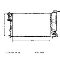 NEU + Kühler Citroen ZX 1.1 / 1.4 / 1.6 / 1.8D Klima / Schaltgetriebe - 9.91 - 8.93 - Kühlsystem Wasserkühler