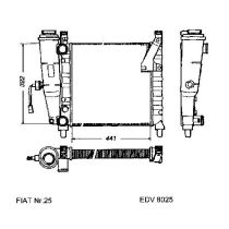 NEU + Kühler Fiat Ritmo 70 S / 85 S 1.3 / 1.5 Schaltgetriebe / Automatic - 9.82 - 8.xx - Fiat Regata 70 S / ES