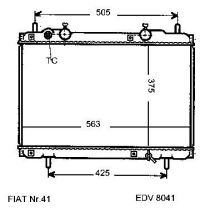 NEU + Kühler Fiat Marea 1.4 - 12V / 2.0 - 20V Schaltgetriebe - 9.96 - 8.xx - Fiat Bravo / Brava 2.0 - 20V Scha