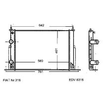 NEU + Kühler Fiat Stilo / 16V / 20V / TD / JTD 1.6 / 1.8 / 1.9 / 2.4 Schaltgetriebe / Automatic / Klimaanlage