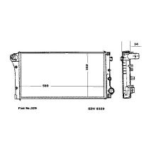 NEU + Kühler Fiat Panda JTD / 4 x 4 1.3 Schaltgetriebe / Klimaanlage - 9.03 - 8.xx - Kühlsystem Wasserkühler /