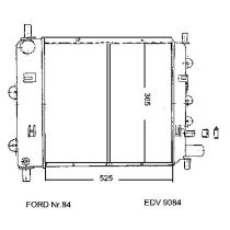 NEU + Kühler Ford Escort MK 5 + RS / XR3 1.6 / 1.8 D / Zetec / 2.0 Schaltgetriebe - 9.90 - 8.95 - Ford Orion M