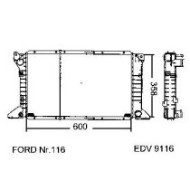 NEU + Kühler Ford Transit MK 4 2.5 TD Schaltgetriebe - 9.94 - 8.xx - Kühlsystem Wasserkühler / Radiator 600 x