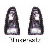 NEU + Blinker / Blinklicht / Blinkleuchten Fiat Cinquecento Satz weiß / gelb / schwarz - Rauchfarbe - 9.91 - 8