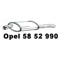 NEU + Endschalldämpfer Opel Kadett E / Astra F / Caravan / Limousine 1.4 / 1.6 / 1.7 D / TD / 1.8 / 2.0 - GM /