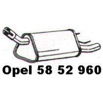 NEU + Endschalldämpfer Opel Corsa B 1.2 / 1.4 / 1.5D / TD - GM / Vauxhall 9.93 - 8.00 - Schalldämpfer Abgasanl